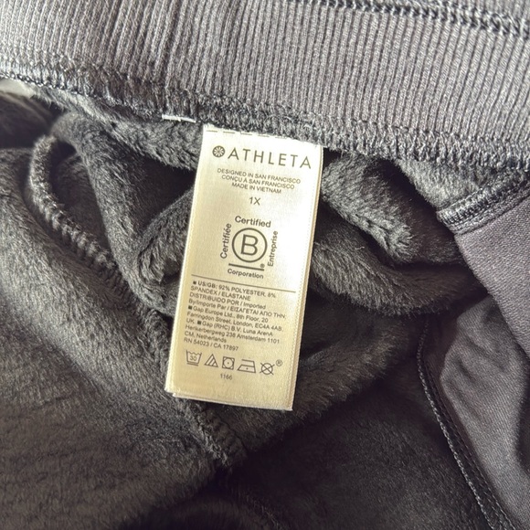 Athleta Recover Cozy Jogger Pants Black 1X - Picture 16 of 16